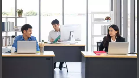 Youth looking for jobs sitting in fake offices in China, unique trend of stress relief Youth looking for jobs sitting in fake offices in China, unique trend of stress relief