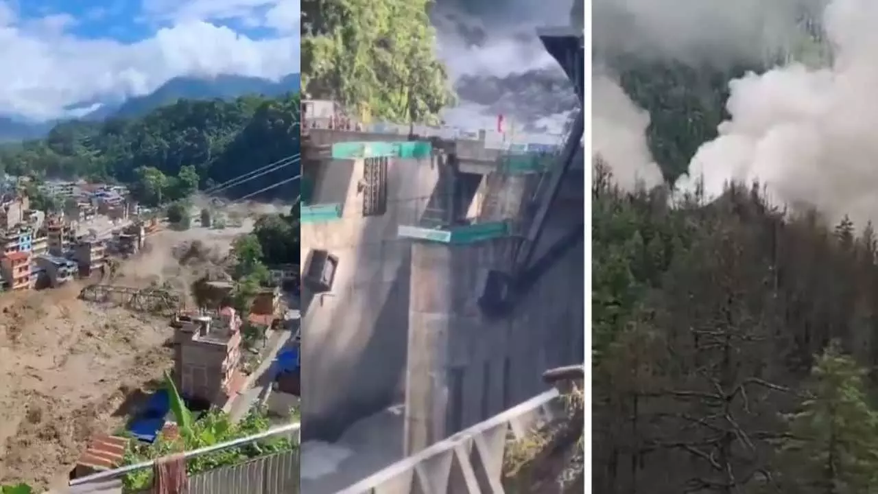 नेपाल में बाढ़ से हाहाकार: अब तक 95 शव मिले, 11 हाइड्रोपावर प्लांट, 40 किमी सड़कें और 19 पुल तबाह, टेलीकॉम-बैंकिंग पर भी असर नेपाल में बाढ़ से हाहाकार: अब तक 95 शव मिले, 11 हाइड्रोपावर प्लांट, 40 किमी सड़कें और 19 पुल तबाह, टेलीकॉम-बैंकिंग पर भी असर