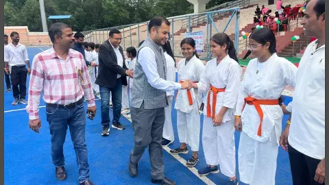 Sports competitions held at Jhansi Stadium on Major Dhyanchand Jayanti