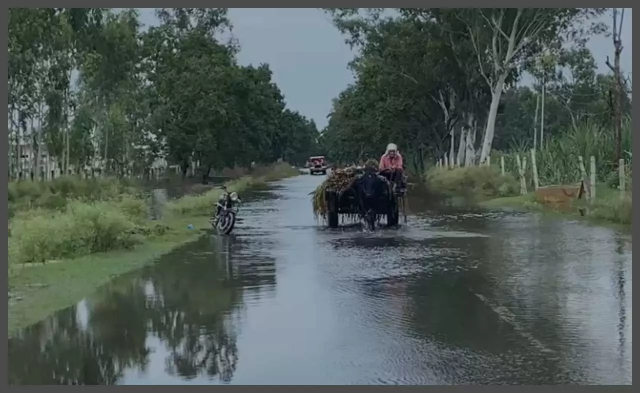 Low water level in Garhmukteshwar Khadar after heavy floods