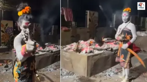 Ujjain Cremation Ground Video | Woman’s Alleged Act Near Burning Pyre Sparks Outrage Ujjain Cremation Ground Video | Woman’s Alleged Act Near Burning Pyre Sparks Outrage