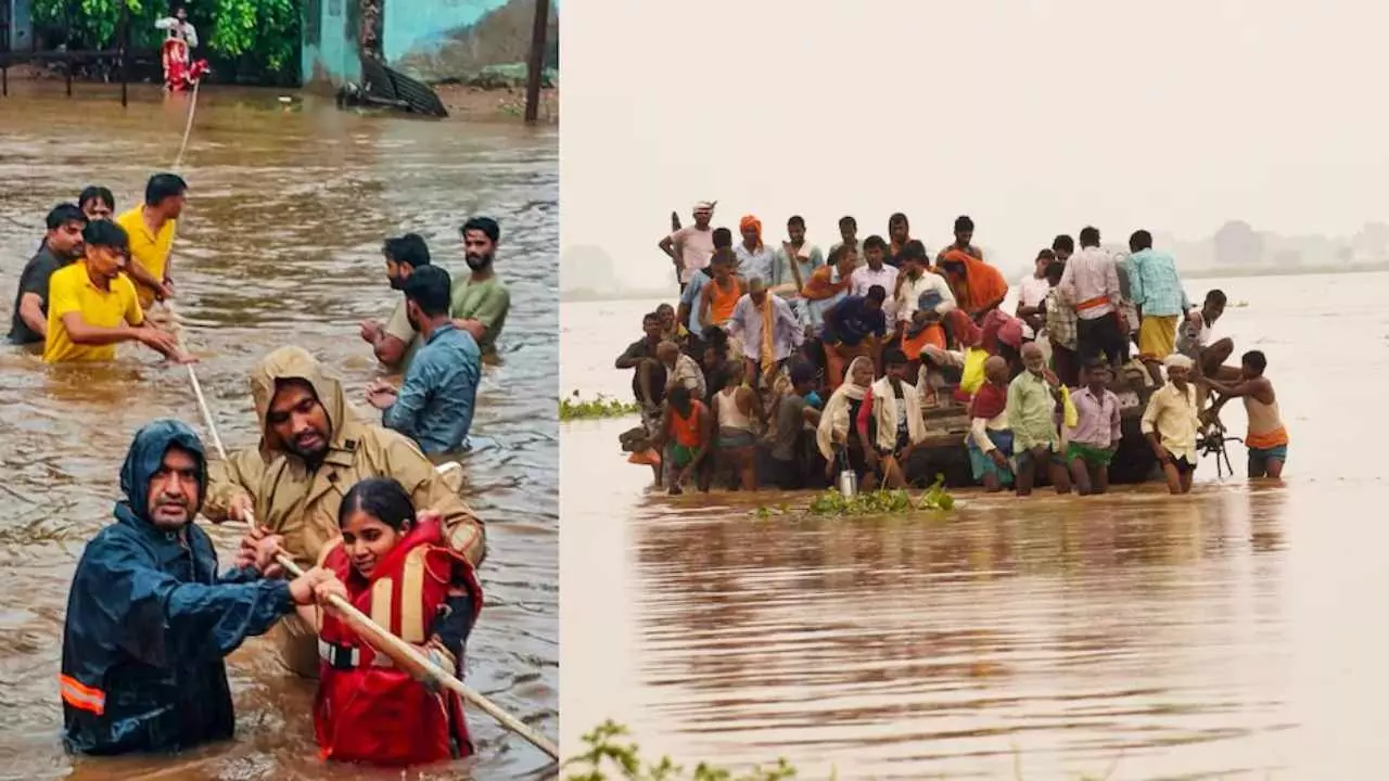 नदियां उफनीं, पहाड़ टूटे, सड़कें बंद...3 राज्यों में बारिश बनी काल! UP से उत्तराखंड-झारखंड तक भयंकर तबाही नदियां उफनीं, पहाड़ टूटे, सड़कें बंद...3 राज्यों में बारिश बनी काल! UP से उत्तराखंड-झारखंड तक भयंकर तबाही