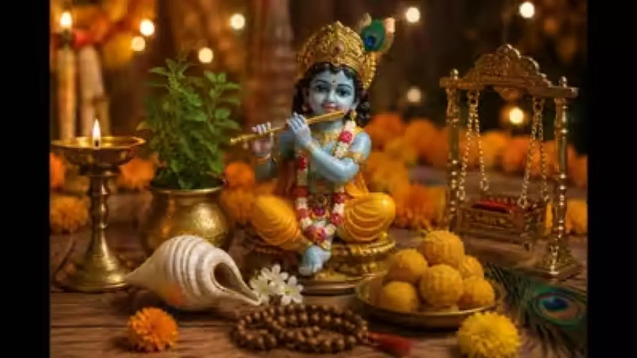 Janmashtami 2026 Bhog: Why Tulsi Is Essential in Lord Krishna’s Offering Janmashtami 2026 Bhog: Why Tulsi Is Essential in Lord Krishna’s Offering