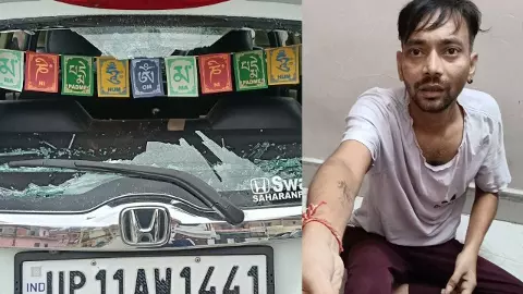 Youth breaks glass of five cars together, police custody Youth breaks glass of five cars together, police custody