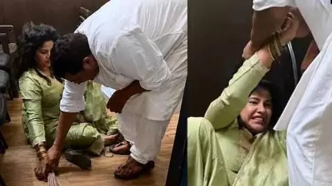 Ex MLA Guddu Pandit Assaults Wife Ex MLA Guddu Pandit Assaults Wife