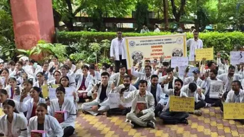 AYUSH Intern Doctors Protest: Doctors Demand ₹25,000 Monthly Stipend From UP Government AYUSH Intern Doctors Protest: Doctors Demand ₹25,000 Monthly Stipend From UP Government
