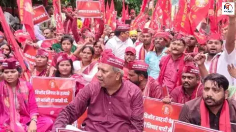 Gonda Trader Murder | Minister Sanjay Nishad Protest Against Own Government