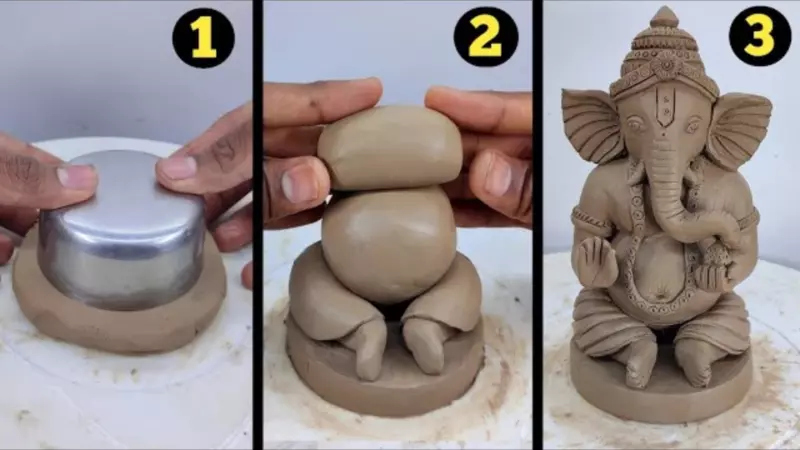 Ganesh Chaturthi 2026: Make an Eco-Friendly Ganpati Idol at Home With Clay