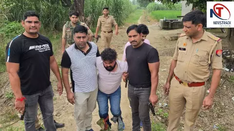 Baghpat News: 25 हजार के इनामी बदमाश राजा अली का हाफ एनकाउंटर, पैर में गोली लगने के बाद गिरफ्तार