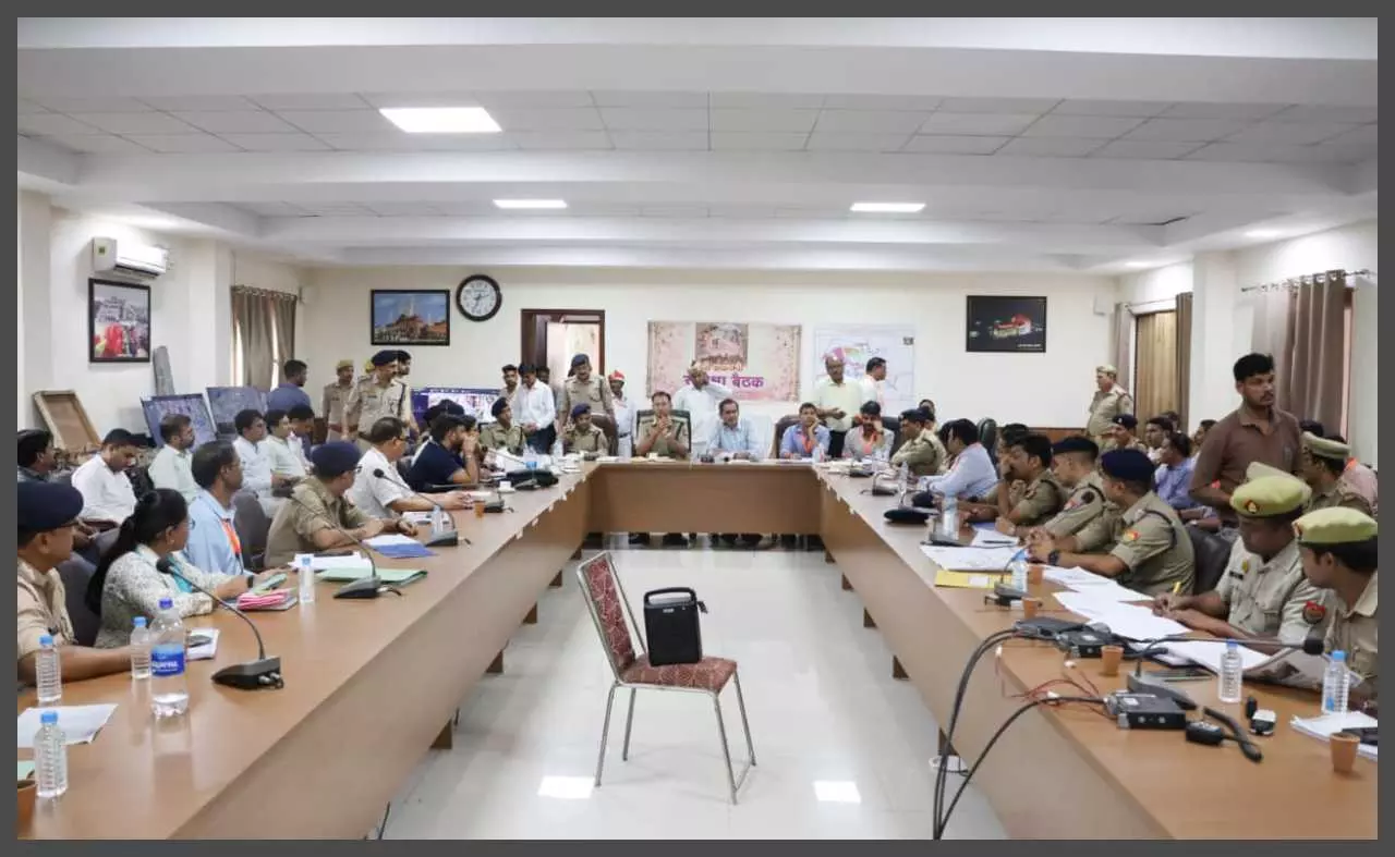 Security in Barsana on Radhashtami