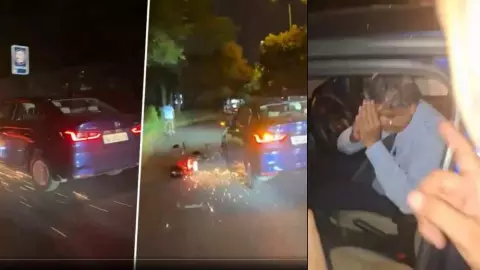 कार के नीचे फंसी बाइक, लोग चिल्लाते रहे...दिल्ली में 73 साल के ड्राइवर का खौफनाक कांड! VIDEO से सनसनी कार के नीचे फंसी बाइक, लोग चिल्लाते रहे...दिल्ली में 73 साल के ड्राइवर का खौफनाक कांड! VIDEO से सनसनी
