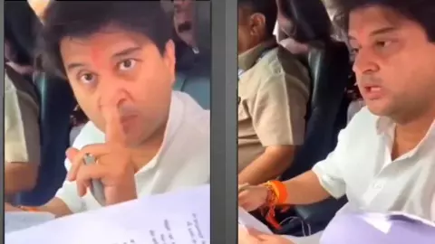 रोड नहीं तो वोट नहीं पर भड़के सिंधिया, बोले- मेरे साथ ऐसी भाषा मत करना, VIDEO वायरल