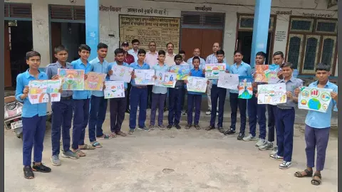 India of My Dreams’ Painting Competition, Students Show Talent