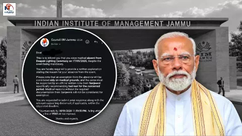 IIM Jammu PM Modi Birthday Controversy