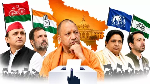 लाल, भगवा या नीला… यूपी की सियासत में रंगों का खेल कितना बड़ा?
