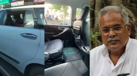 असम में कांग्रेस नेताओं के काफिले पर हमला, भूपेश बघेल-गौरव गगोई की गाड़ियों को बनाया निशाना