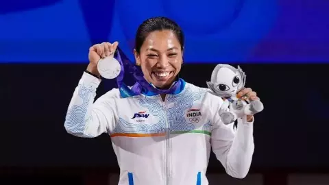 Mirabai Chanu Asian Games 2026: 198kg Silver Ends India’s 28-Year Weightlifting Wait Mirabai Chanu Asian Games 2026: 198kg Silver Ends India’s 28-Year Weightlifting Wait