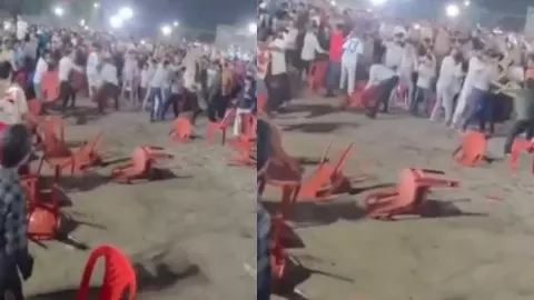 ओवैसी की जनसभा में चलीं कुर्सियां, भाषण के दौरान भिड़े युवक; कानपुर का VIDEO VIRAL ओवैसी की जनसभा में चलीं कुर्सियां, भाषण के दौरान भिड़े युवक; कानपुर का VIDEO VIRAL