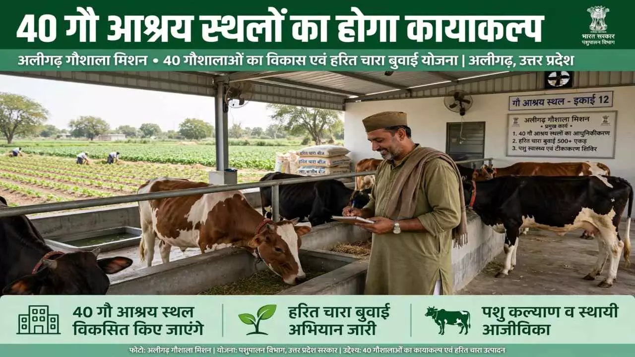 Aligarh News: गौवंश संरक्षण को नई रफ्तार, स्थलों का कायाकल्प, चरागाहों में उगेगा हरा चारा Aligarh News: गौवंश संरक्षण को नई रफ्तार, स्थलों का कायाकल्प, चरागाहों में उगेगा हरा चारा