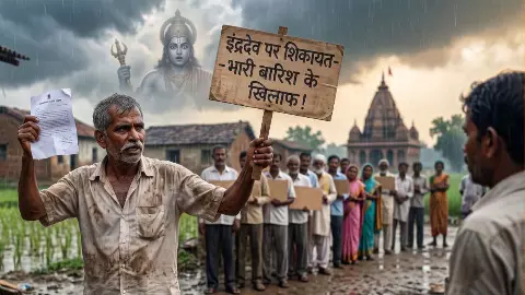 इंद्रदेव के खिलाफ ही कर दी बारिश से परेशान शख्स ने शिकायत, DM से बोला- दिव्य संपर्क से तुरंत रुकवाइए!
