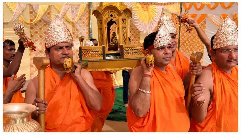 Grand Palki Yatra Festival held in Malakpur at the end of Paryushan Mahaparva Grand Palki Yatra Festival held in Malakpur at the end of Paryushan Mahaparva