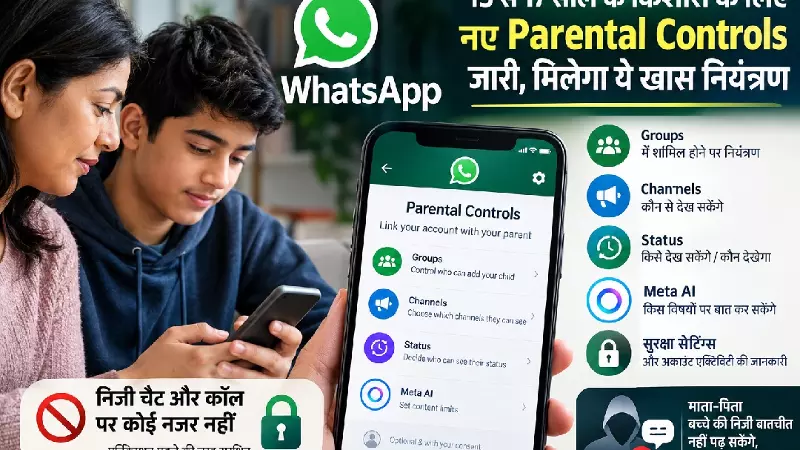 बच्चों के WhatsApp पर माता-पिता का नियंत्रण बढ़ा, लेकिन चैट और कॉल नहीं देख सकेंगे बच्चों के WhatsApp पर माता-पिता का नियंत्रण बढ़ा, लेकिन चैट और कॉल नहीं देख सकेंगे