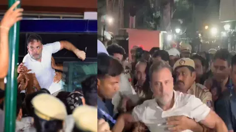 राहुल-प्रियंका हिरासत के बाद रिहा, आज 10 बजे संसद गेट पर फिर प्रदर्शन; CEC ज्ञानेश कुमार पर आर-पार