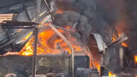 Hathkhoj Industrial Area Fire