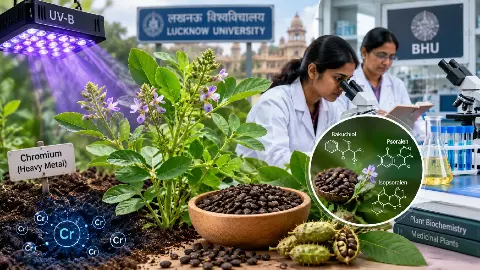 जहरीली धातु के बीच भी बाकुची ने बढ़ाई औषधीय क्षमता, UV-B किरणों का दिखा अनोखा असर