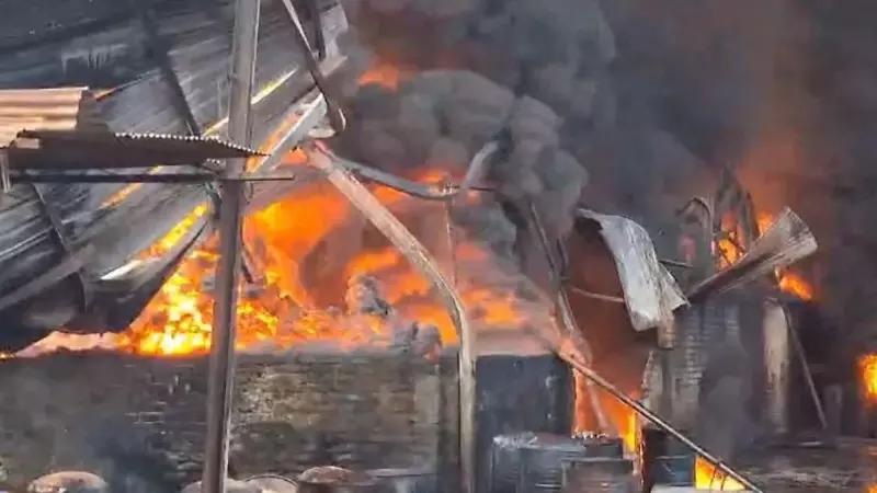 Hathkhoj Industrial Area Fire