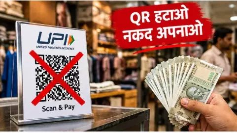 ₹2,000 से अधिक के UPI भुगतान पर शुल्क का विरोध, इंदौर के 125 व्यापारिक संगठन हटाएंगे QR कोड