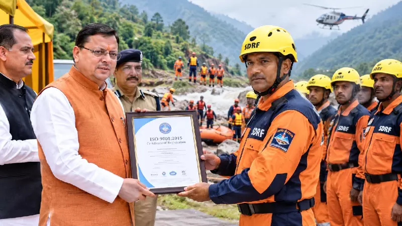 SDRF उत्तराखंड को मिला ISO 9001:2015 प्रमाणपत्र, सीएम धामी ने दी बधाई
