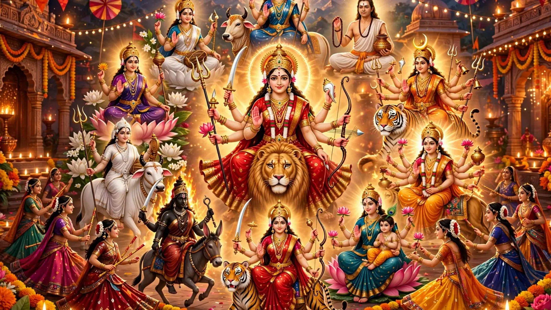 Shardiya Navratri 2026: मां दुर्गा के नौ स्वरूप और नौ दिनों के रंग क्या है जानें, आज से ही अपनाएं...