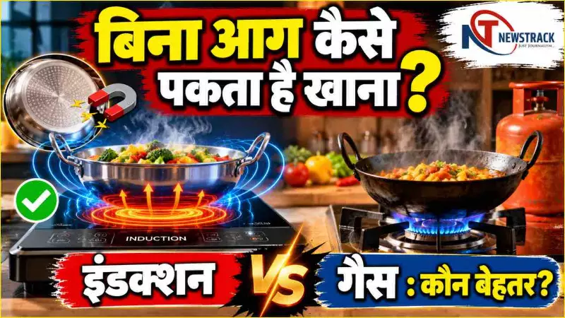 Induction Stove vs Gas Stove | How Does Induction Cooktop Work| Newstrack Hindi News