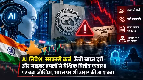 एआई निवेश पर IMF की चेतावनी, वैश्विक बाजारों पर मंडरा रहा संकट का खतरा एआई निवेश पर IMF की चेतावनी, वैश्विक बाजारों पर मंडरा रहा संकट का खतरा