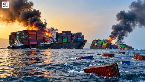 Hormuz Strait Ship Sinks After Sea Mine Blast Hormuz Strait Ship Sinks After Sea Mine Blast