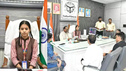Student of PM Shree Composite Vidyalaya Dabrai Niti Dubey became DM of one day