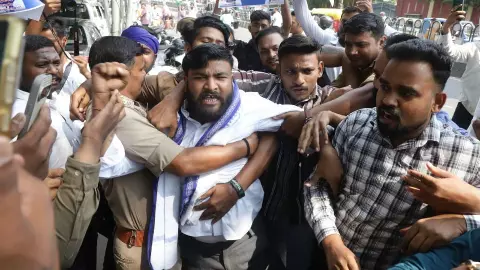 Lucknow ASP Protest: Party Demands CEC Gyanesh Kumars Resignation Over Vote Theft Allegations Lucknow ASP Protest: Party Demands CEC Gyanesh Kumars Resignation Over Vote Theft Allegations
