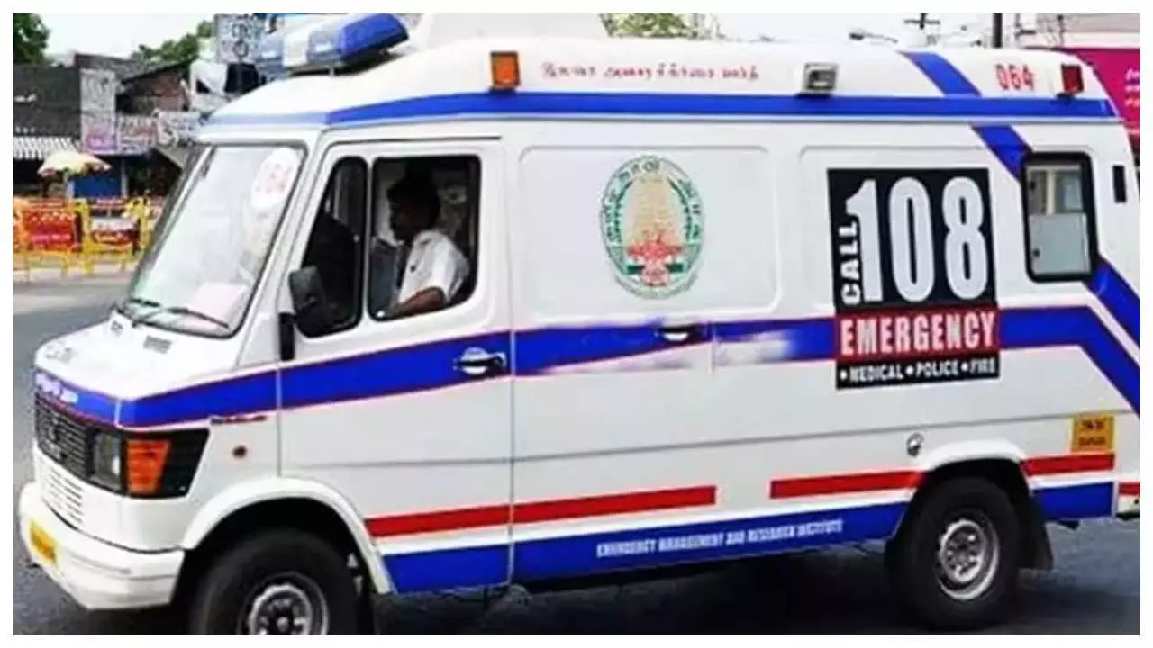 108 ambulances reached time and saved two road accidents 108 ambulances reached time and saved two road accidents