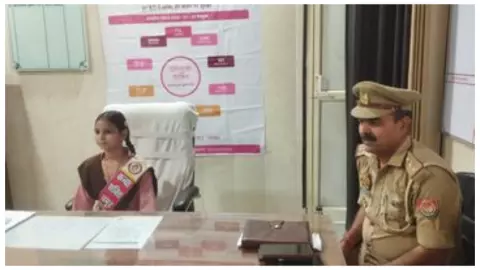 Hardoi News: हरदोई में छात्रा दयानिधि बनीं एक दिन की थाना प्रभारी, समझीं पुलिस की कार्यशैली