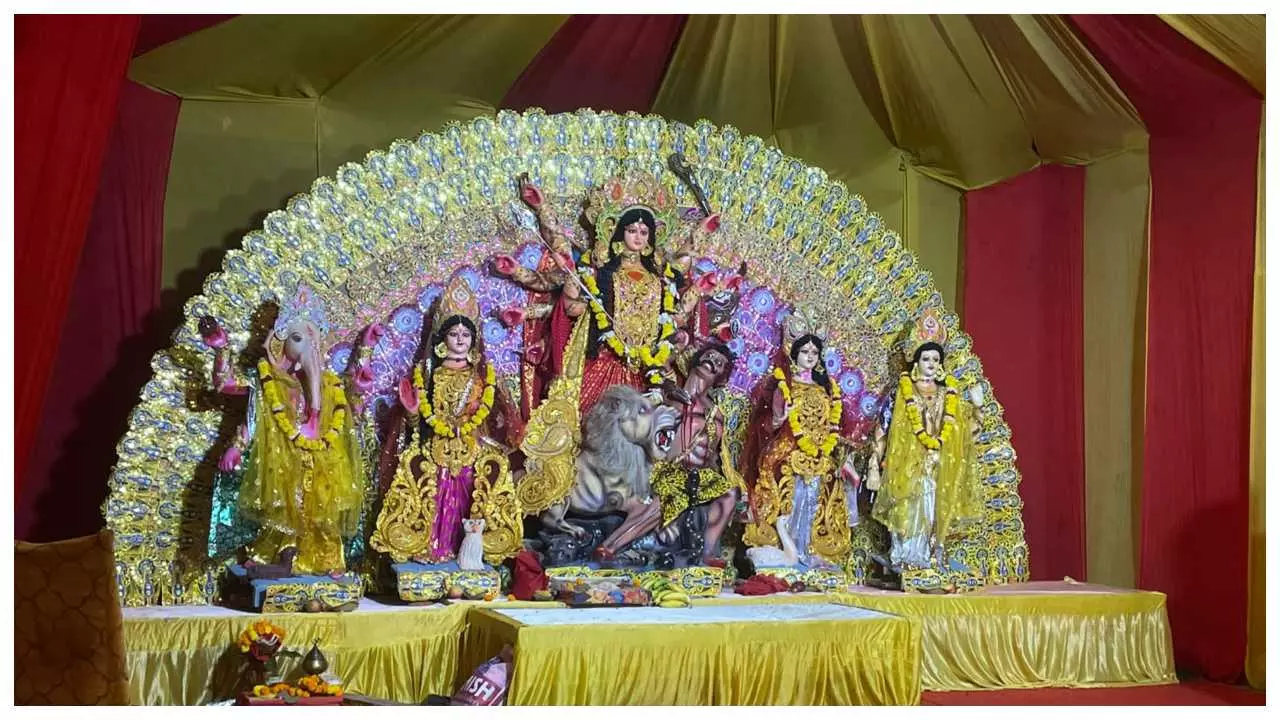 devotion and culture of Durga Puja festival at Amar Gomati Greens