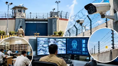 योगी सरकार ने जेलों को बनाया हाईटेक, 7 हजार CCTV कैमरे और AI निगरानी से सुरक्षा मजबूत