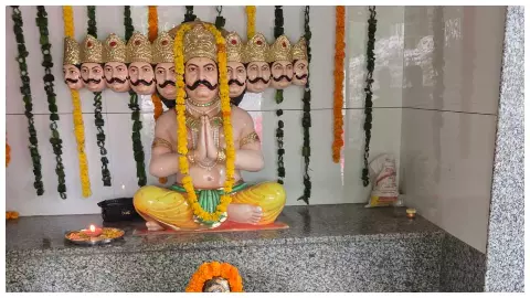 Mahaaarti of Ravana! Lankesh Bhakt Mandal to protest against idol burning Mahaaarti of Ravana! Lankesh Bhakt Mandal to protest against idol burning