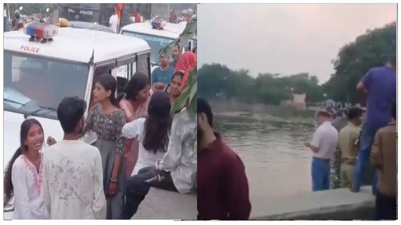 कोटा में दुर्गा विसर्जन के दौरान बड़ा हादसा, नहर में पलटी नाव, 4 लोग लापता कोटा में दुर्गा विसर्जन के दौरान बड़ा हादसा, नहर में पलटी नाव, 4 लोग लापता