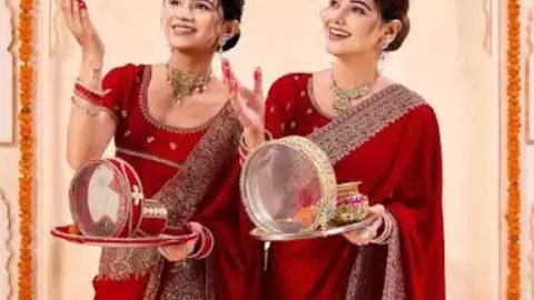 Karwa Chauth Saree Collection 2026: Trending Silk, Chiffon and Organza Sarees LATEST HINDI NEWS|NEWS