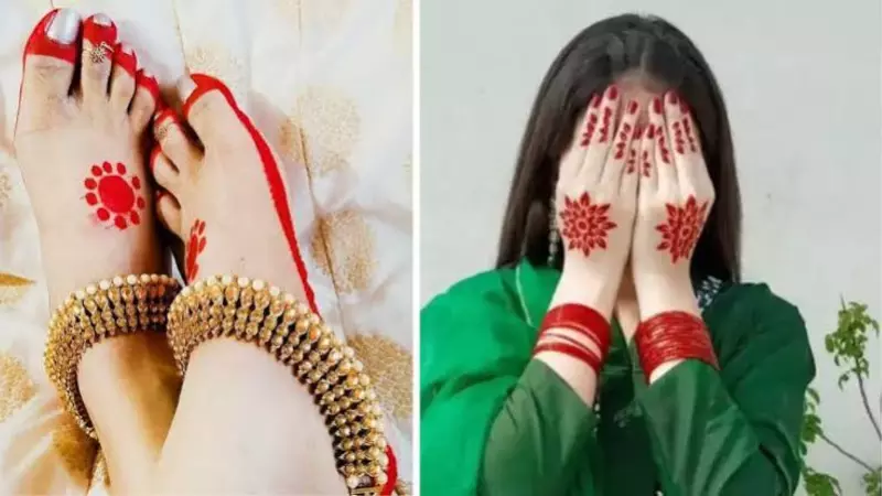 Karwa Chauth Alta Designs for Feet: LATEST HINDI NEWS|NEWS TRACK HINDI SAMACHAR