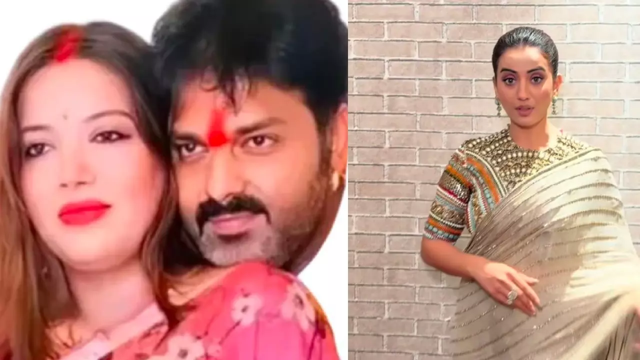 Pawan Singh Wife Jyoti Singh And Her Sister On Akshara Singh