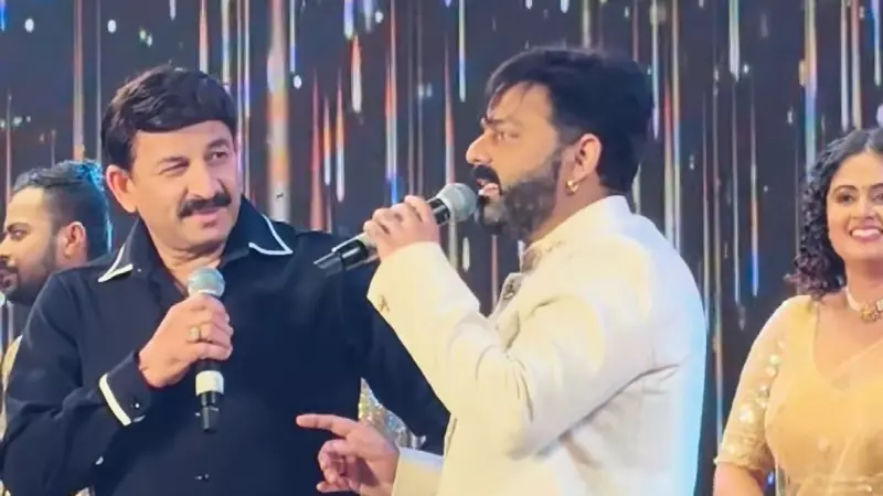 Manoj Tiwari Pawan Singh Viral Video Manoj Tiwari Pawan Singh Viral Video