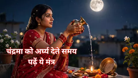 Karwa Chauth Ka Chand Mantra चंद्र को अर्घ्य देते समय पढ़ें ये मंत्र, जानें देश में कब निकलेगा चांद? Karwa Chauth Ka Chand Mantra चंद्र को अर्घ्य देते समय पढ़ें ये मंत्र, जानें देश में कब निकलेगा चांद?