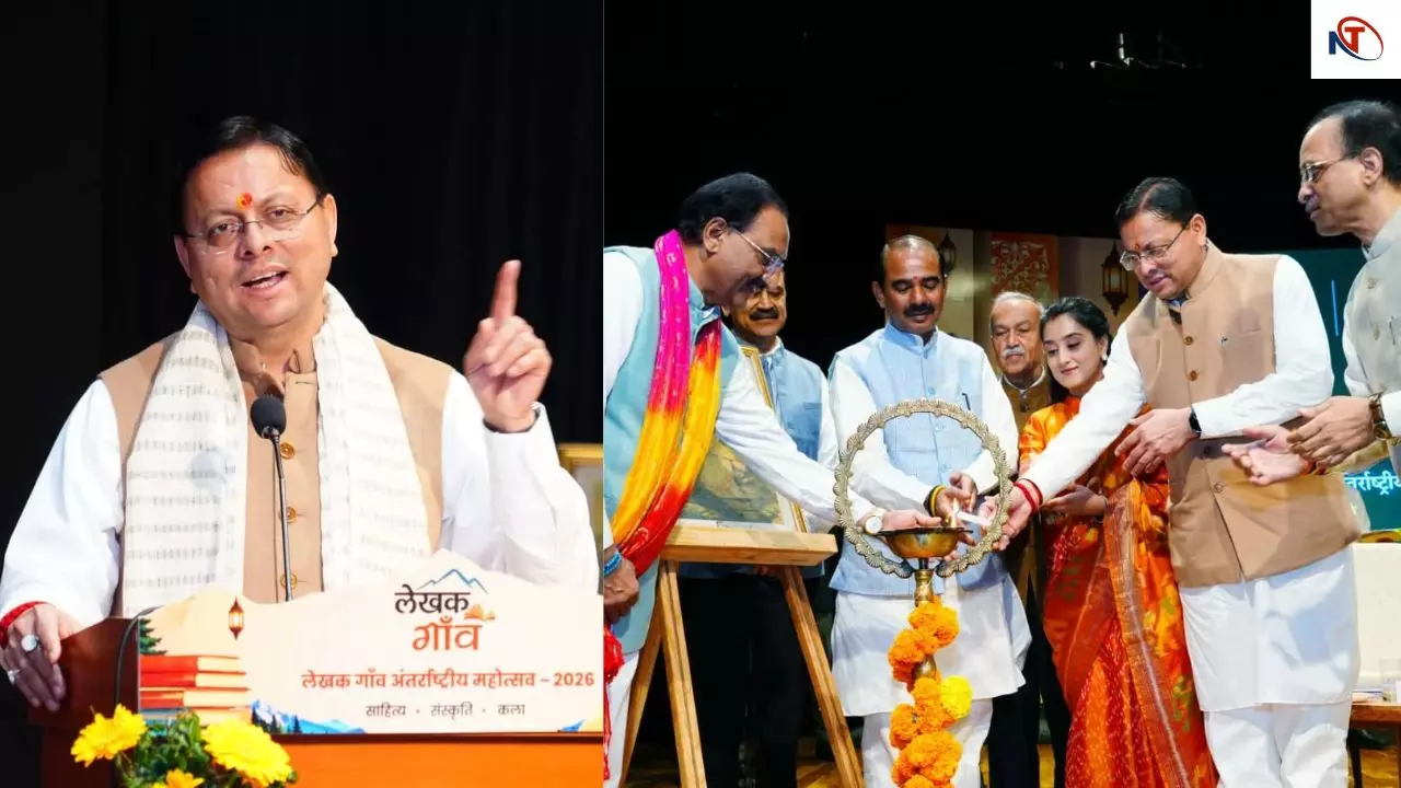 लेखक गाँव अंतरराष्ट्रीय महोत्सव का समापन, सीएम धामी बोले- देवभूमि के विचारों ने समाज को आगे बढ़ाया